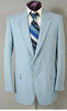 Men's Two Button Suit - Light Blue ~ Sky Baby Blue (Baby Blue) mensusa