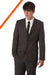 Men's Ultra Slim Cut Black Cheap Priced Business Suits Clearance Sale In 2-Button Style + Free Shirt & Tie Package Combo ~ Combination Deal mensusa