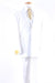 Men's White Two Button Flat Slacks With An Adjustable Waist Dress Suit mensusa
