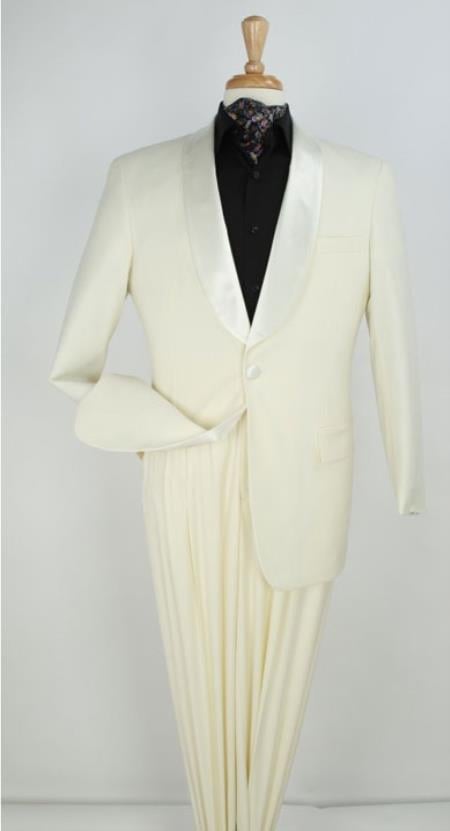 Champaign Suit - Mens Cream Suit - Ivory Suit - Off White Suit