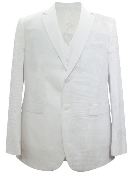 Men'S 2-Button Silver Suit main image 0