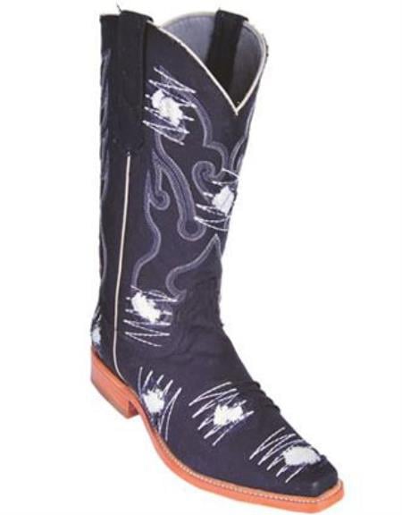 Bota Tela Mezclilla Horma 3X Azul Mezclilla
