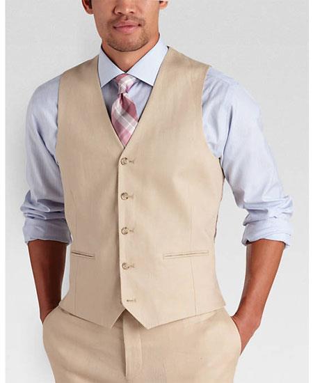 Men's Vest and Pants Set -Linen Outfits For Men Perfect for wedding Linen Vest & Pants