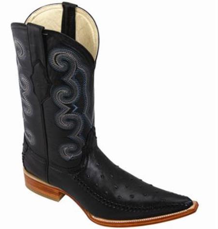 Bota Vaquera Fashion Horma 3X Negro