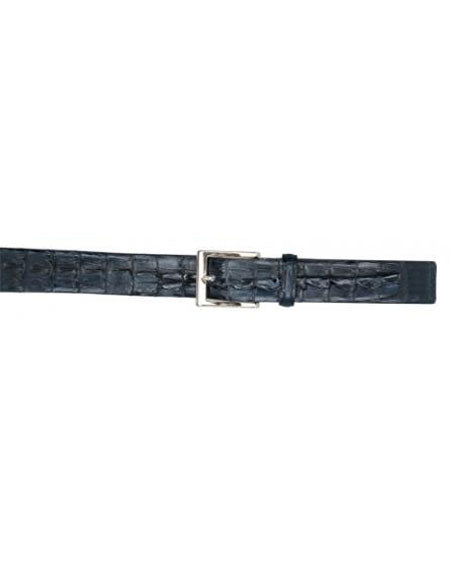 Real Authentic Skin Black All-Over Genuine Crocodile Hornback Cinturon De Cocodrilo