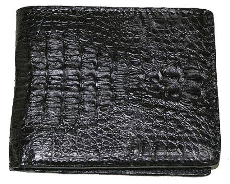 Men's Genuine Exotic Animal Skin Wallet ~ billetera ~ CARTERAS Hornback Wallet Black