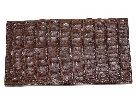 Men's Genuine Exotic Animal Skin Wallet ~ billetera ~ CARTERAS Large Hornback Wallet Brown