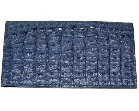 Men's Genuine Exotic Animal Skin Wallet ~ billetera ~ CARTERAS Large Hornback Wallet Navy