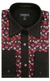 Mens Paisley Dress Shirt