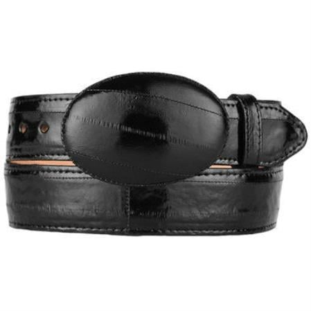 Original Eel Skin Brown Western Style Belt