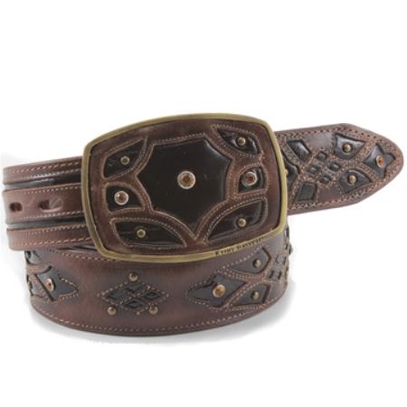 King Exotic Brown Belt Genuine Eel