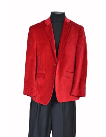 Men's Jacket Sport Coat- Red