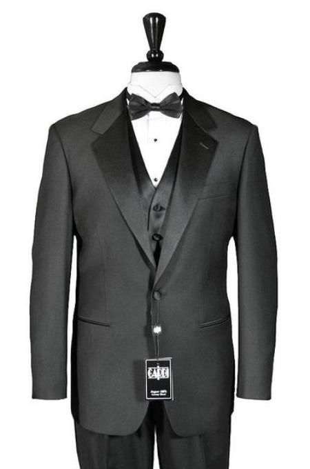 Men's 1 Button Super 150's Notch Tuxedo