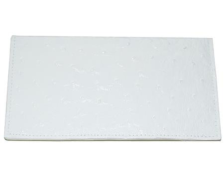 Men's Genuine Exotic Animal Skin Wallet ~ billetera ~ CARTERAS Large Ostrich Wallet White