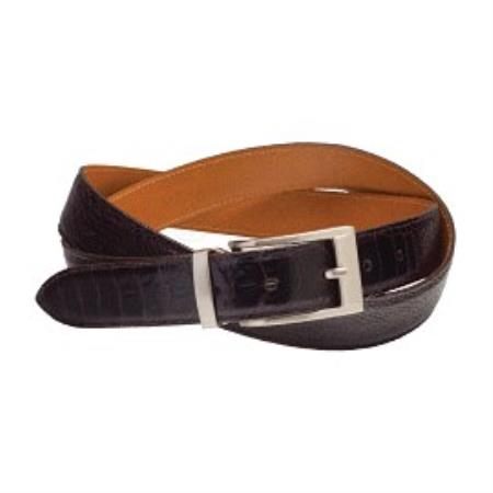 Ostrich Leg Belt Available in Black, Brown, Caramel & Sand Colors