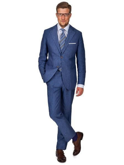 Blue Linen Suit