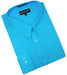 Mens Turquoise Dress Shirt Turquoise ~ Light Blue Stage Party Cotton Blend Mens Dress Shirt mensusa