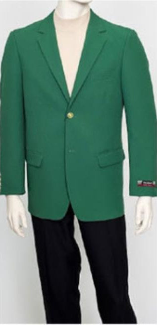 Augusta Green Blazer Men's Classic Brass buttons Blazer Sport Jacket
