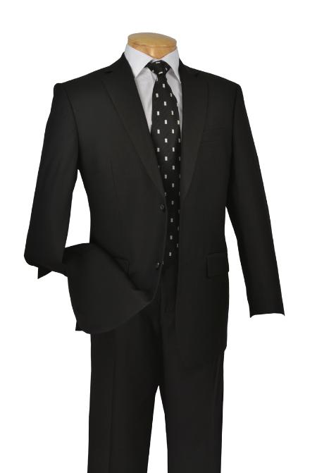 Executive 2 Piece Regular Fit Suit Color Black