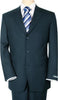 Mid Night Blue Double Black Vent Available in 2 or 3 Buttons Style Regular Classic Cut Men's Cheap Priced Business Suits Clearance Sale Super 140's - mensusa