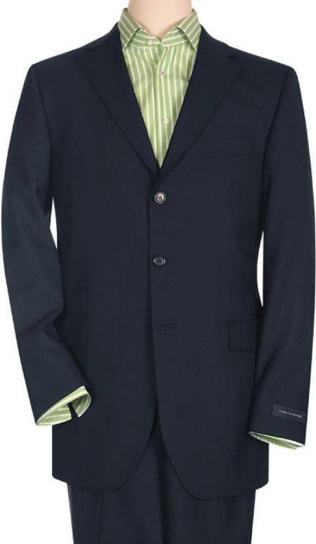 Mix and Match Suits Solid Dark Navy Blue Suit For Men Quality Suit Separates, Total Comfort Any Size Jacket&Any Size Pants mensusa