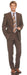Modern Brown Super 120's Available in 2 or 3 Buttons Style Regular Classic Cut - mensusa