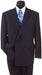 Navy Blue Suit For Men Super Poly-Rayon developed by NASA Double Breasted Suit - mensusa