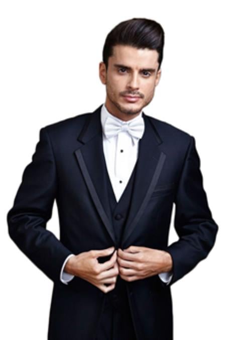 1 Button Peak Evening Midnight Blue Navy or Indigo Tuxedo main image 1