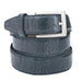 Navy Ostrich Leg Belt mensusa