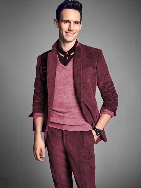 Mens Wine Sportcoat