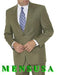 Olive Green ~ Forest ~ Hunter Green 2 Button Men's Dress Business 2 Piece Suits For Men poly~rayon mensusa