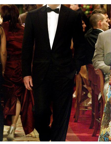 Men'S Shawl Lapel Midnight Blue Two Piece James Bond Outfit main image 1
