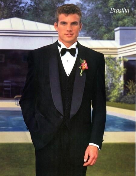 High Quality One button Shawl Worsted Wool Regular Fit Fashion Tuxedo Men