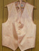 PEACH DRESS TUXEDO WEDDING Vest ~ Waistcoat ~ Waist coat & TIE SET Buy 10 of same color Tie For $25 Each - Men's Neck Ties - Mens Dress Tie - Trendy Mens Ties mensusa