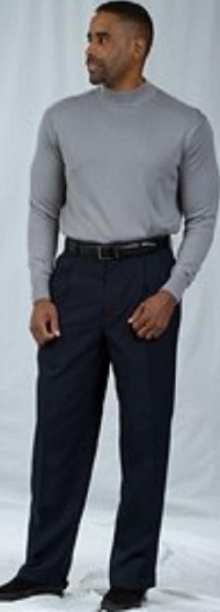 Super 110's Wool Harwick Clothing Dress Pants Manufacturers In America Light Gray unhemmed unfinished bottom main image 0