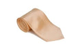 Peach 100% Silk Solid Necktie With Handkerchief Buy 10 of same color Tie For $25 Each-Men's Neck Ties - Mens Dress Tie - Trendy Mens Ties mensusa