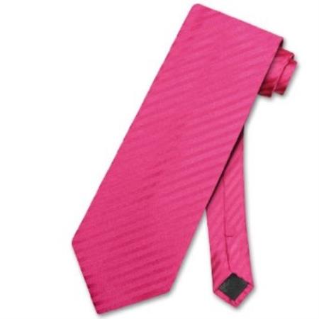 Pink Horizontal Men's Design Neck Tie - Men's Neck Ties - Mens Dress Tie - Trendy Mens Ties