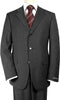 Premier quality italian fabric Charcoal Gray Super 150's Men's Suits - Color: Dark Grey Suit - mensusa