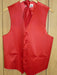 RED GROOMSMEN DRESS TUXEDO WEDDING Vest ~ Waistcoat ~ Waist coat & TIE SET Buy 10 of same color Tie For $25 Each - Men's Neck Ties - Mens Dress Tie - Trendy Mens Ties mensusa