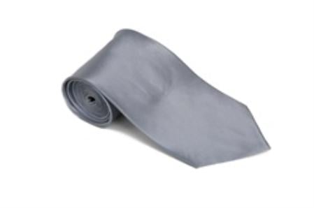 Rabbit 100% Silk Solid Necktie With Handkerchief Buy 10 of same color Tie For $25 Each-Men's Neck Ties - Mens Dress Tie - Trendy Mens Ties mensusa