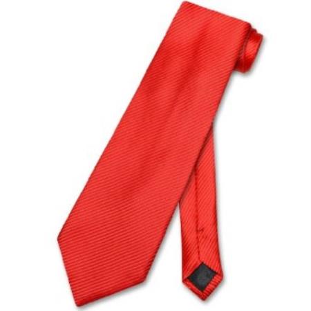 Red Horizontal Men's Design Neck Tie - Men's Neck Ties - Mens Dress Tie - Trendy Mens Ties