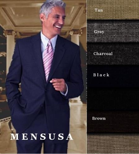 Reg $899 Designer TWo 2 Buttons Style Super Worsted Wool Suits Comes in 10 colors mensusa