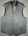 SILVER GRAY DRESS TUXEDO WEDDING Vest ~ Waistcoat ~ Waist coat & TIE SET Buy 10 of same color Tie For $25 Each - Men's Neck Ties - Mens Dress Tie - Trendy Mens Ties mensusa