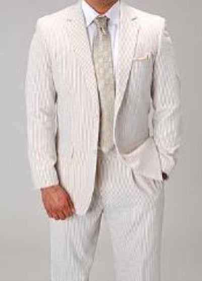 Sear Sucker Suit Men's Beige - Tan Color Seersucker Sear sucker suit Cheap Priced Business Suits Clearance Sale (Jacket + Pants) Men's and Boys Size available Perfect for toddler Suit wedding attire outfits mensusa