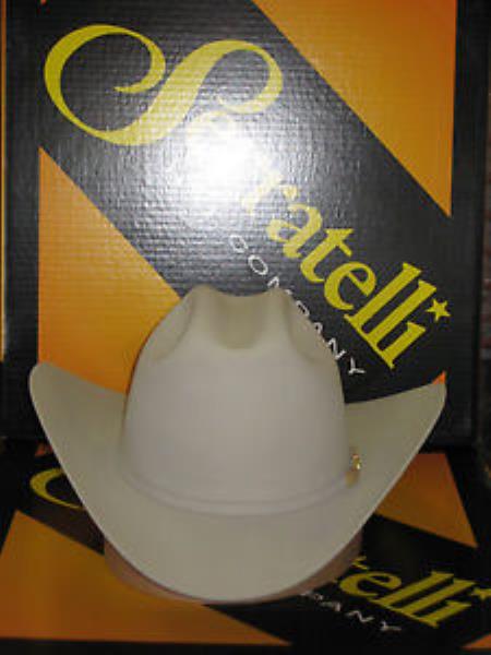 Tejana Serratelli Designer 30x San Jose Platinum 3 1/2 Brim Western Cowboy Hat