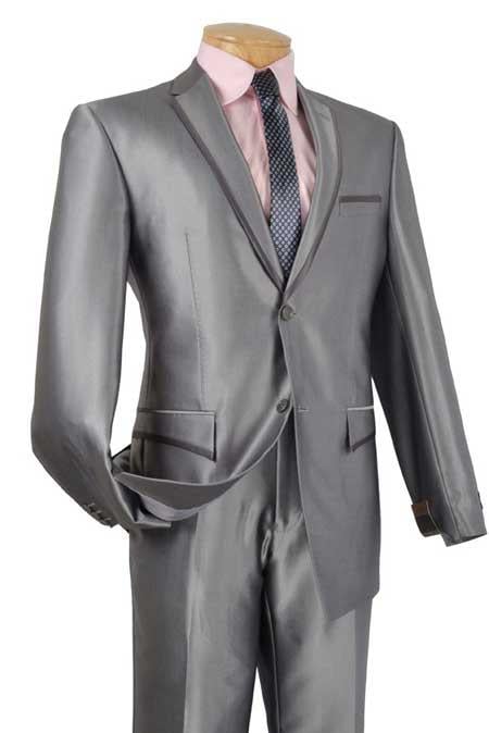 Mens Ultra Slim Fit Tuxedo in Grey main image 0