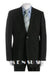 Simple & Classy Solid Black Super 150'S Wool 2 Button Style Back Side Vented Available In 3 Buttons Style Regular Classic Cut - mensusa