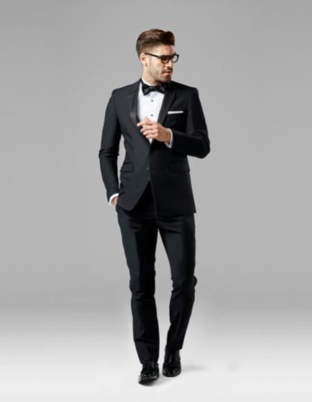Men's Black best Suit buy one get one suits free Suit