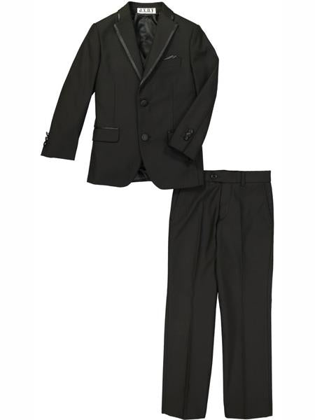 3 Piece Kids Sizes Black Tuxedo Suit Perfect For boys wedding outfits Perfect for toddler Suit wedding attire outfits
