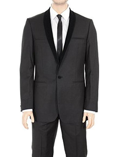 Black Suit With Velvet Lapel